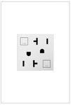 Adorne Legrand 20A GFCI Tamper-Resistant Outlet with Matching Wall Plate (White Finish), AGFTR2202W4