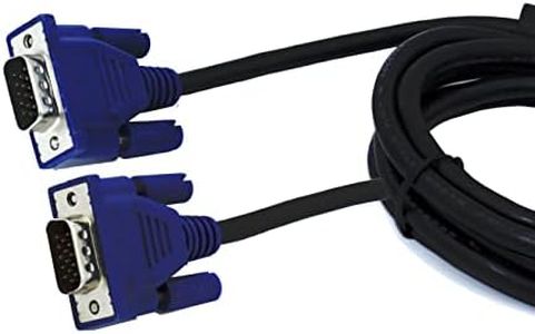 Digital Square Cable VGA a VGA HD15, Macho a Macho,Compatible para Conexión Transmitir Señales de Vídeo Analógicas de Ordenador personal, Portátil, Monitor, Televisión, Proyector (1.5M)