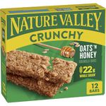Nature Valley Crunchy Granola Bars | Whole Grain Oats & Honey, 210g (10 Bars-PACK OF 5) | Multigrain Energy Bars| No Artificial Flavours