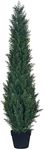HAIHONG 4ft Artificial Cedar Topiary Trees - Fake Boxwood Topiary Cypress Trees Potted Plants, Artificial Plants Shrubs for Home Indoor Outdoor Garden Porch Decor