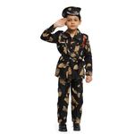 Anush Collections Unisex Kids Girls and Boys Cotton Military Dress Army Outfit Costume Set - Perfect for Halloween, Cosplay, and Parties - Camouflage Uniform, Hat, and Accessories Included