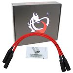 AIP Electronics Dragon FIRE Performance Performance Spark Plug Wire Set for 1999-2008 Harley Davidson Touring Models OEM Fit PWJ238