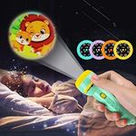 Star Mini Projector 3 Slides 48 Patterns Flashlight Torch | Kids Projection Light Toy Education Learning Night Light Before Going to Bed | Best Gift for Kids Sleeping Story Toys for Toddlers