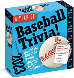Year of Baseball Trivia! Page-A-Day Calendar 2023: Immortal Records, Team History & Hall of Famers