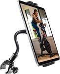 Oilcan Exercise Bike Tablet Holder, Gooseneck Handlebar Tablet Mount Bracket for Treadmill Cycle Spin Bike Elliptical for iPad Pro Air Mini, iPhone, Samsung Tab, Lenovo (4-12.9")