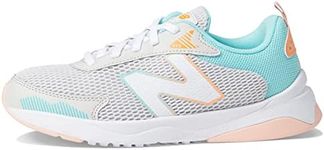 New Balance Kid's DynaSoft 545 V1 Lace-Up Running Shoe, Summer Fog/Surf/Peach Glaze, 5 Wide US