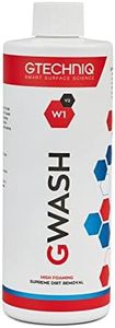 Gtechniq Car Shampoo. Auto W1 GWash Shampoo for Cars. Dirt and Stain Remover Car Cleaning Kit with Pink Grapefruit Fragrance. 100% Biodegradable Foam Cleaner, Wheel Cleaner and Screen Wash - 500ml