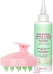 Pacifica Beauty Rosemary Apple Cider Scalp Detox Tonic & Scalp Massager Set, Haircare, Remove Dirt, Oil, Build Up, For Dry, Flaky, Irritated Scalp, Hair Care Treatment, Vegan, 5 fl oz (Set of 2)