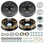 Youxmoto Trailer Hub Drum Kit 10" X 2-1/4", 5 on 4.5" Bolt Circle, Self-Adjust for 3,500 lbs. Axle, Electric Brake Drum Assembly for Dexter RVs