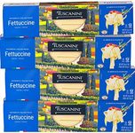 Tuscanini Authentic Italian Fettuccine Pasta Noodles 16oz (4 Pack) Made with Premium Durum Wheat