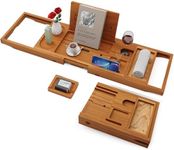 Yirilan Teak Bathtub Tray for Tub, 