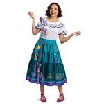 Encanto Costumes, Official Disney Encanto Mirabel and Dolores Deluxe Adult Costumes, Mirabel, (8-10)