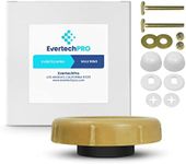 EvertechPRO Universal Extra Thick Toilet Wax Ring Replacement Kit for Floor Outlet Toilet Bowl with Black Rubber Flange Funnel Water Tight Seal Gasket Accommodates 3 Inch and 4 Inch Waste Lines