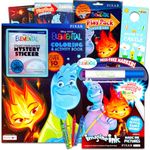 Elemental Coloring Set – Activity Set with Elemental Imagine Ink, Play Pack, Stickers and More | Disney Elemental Activity Book Bundle