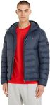 Tommy Hilfiger Men Packable Recycled Quilt HDD JKT Woven Jackets, L, Blue