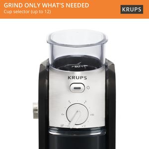Krups Burr Coffee Grinder – Adjustable Grind Settings