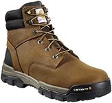 Carhartt Men's Ground Force 6" Waterproof Comp Toe Boot CME6347, Bison Brown Oil TAN, 12 M, Brown, 10.5