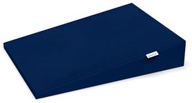 Cherilo Standard Elevated Wedge Pillow for Baby Crib & Mattress, Helps to Elevate Baby for Acid Reflux, Colic, GERD, Heat Burn & Vomiting | 14" x 19" x 3.5" | - With Removable Velvet Cover - Navy Blue