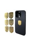 AlphaDesignLuxe 24K Gold Protection Sticker Mobile Phone Blocker Health Shield for Smartphones Phone Safety Sticker Blocking Technology Accessories