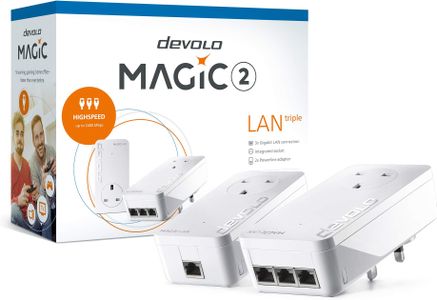 devolo Magic 2-2400 LAN Powerline Starter Kit – High-Speed Ethernet