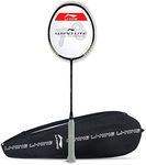 Li-Ning Wind Lite 900 Carbon Fibre Strung Badminton Racket with Full Racket Cover (Black/Gold) | for Intermediate Players | 80 Grams | Maximum String Tension - 30lbs