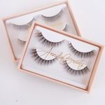 ANNALIA Beauty Flirty Eyelashes, Natural Long Eye Makeup Lash Lightweight Thick Eyelashes (2 Pair, Reusable up to 12 Times)