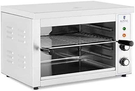 Royal Catering Horno Salamandra para Hostelería Tostador RCPES-380 (Potencia: 3.000 W, Temperatura: 50-300 °C, Acero inoxidable)