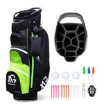 XDriveMax Golf Cart Bag,Lightweight Golf Bag with 15 Way,Premium Golf Club Bags with Rain Cover,Cooler Bag and Golf Accessory Kit,Golf Bags for Men & Women