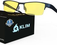 KLIM Optics + Blue Light Blocking Glasses + Reduce Eye Strain and Fatigue + Gaming Glasses for PC Mobile TV + Blocks 92% Blue Light + Blue Light Glasses with UV Protection + NEW VERSION 2024