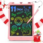 LCD Writing Tablet, Magnetic Drawing Board, 11 inch Colorful Doodle Board Drawing Tablet for Kids Toddler, Erasable Reusable Electronic Drawing Pad, Educational Toys Gifts for 3-8 Year Old Girls Boys