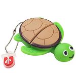 LEIZHAN Turtle Flash Drive 32GB Tortoise Thumb Drive Cute Animal Picture Stick Cartoon Character Sea Turtle Computer USB Memory Stick Pendrive Gift for Kids, Teacher, Friends