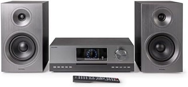 Roxel Pulse Internet Radio All in One HIFI CD Player with DAB+| WiFi Enabled | Spotify Connect & Podcasts | BT Audio Streaming | FM Radio |100W RMS | HDMI ARC | LCD | USB