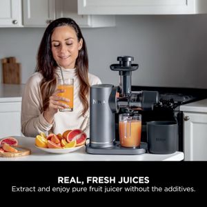 Ninja Cold Press Juicer – Grey, Slow Extraction