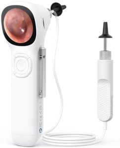 ScopeAround Digital Otoscope w/Built-in Screen, Manual-Focus Digital Otoscope with Light for Home Use, No App Needed, Easy Viewing for Everyday Ear Checks, Otoscope Camera, White