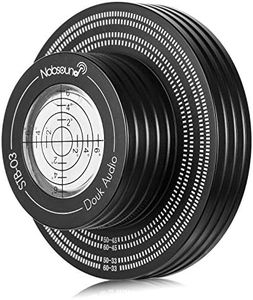 Nobsound Aluminum Record Weight LP Vinyl Turntable Disc Stabilizer Bubble Level (Black)