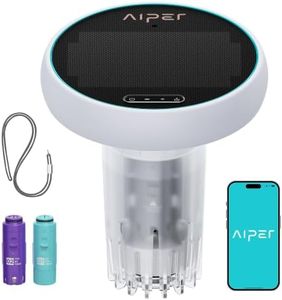 AIPER HydroSync Smart Pool Monitor, 24/7 Automatic Water Testing for Pools, Hot Tubs & Spas, 5-in-1 Accurate Testing, App Control, Customized Optimization Tips, Pearl White