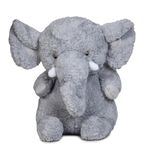 ADORA Elephant Soft Toy for Kids - 50 cm Grey Animal Elephant Soft Toy for Baby of Plush Hugging Pillow Soft Toy for Kids Boy Girl Birthday Wife, Boyfriend, Husband, Couple Items