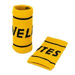 Velites I Flexible Fabric Wrist Band I Provides Support and Security for Your Workouts I Better Grip on Bar I Protect Sensitive Skin and get maximum Comfort I One Size fits all (Mustard)