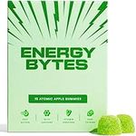 Energy Bytes - Caffeine Powered Gummies - Your Natural Alternative to Energy Drinks, Running Gels, Caffeine Pills & Energy Chews - Vegan - Green Apple Flavour (15 Count)