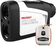 MiLESEEY Golf Range Finder with Slope On/Off, 660 Yards Range Finder with Flag-Lock and Vibration, Legal for Tournament Play, ±0.55yard Accuracy, 6X Magnification,Carrying Case, Free Battery