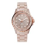 Fossil Analog Ceramic Brown Dial and Band Women's Watch-CE1111