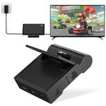 Switch Dock for NS Switch/Switch OLED, innoAura Switch Docking Station for TV with 4K HDMI, USB 3.0 and Type-C Charging Port, Foldable and Portable Switch Charging Stand