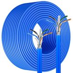 Ethernet Cable 100m, Outdoor Ethernet Cable FTP Shielded Network Cable 100m Cat 6 High Speed Internet Cable Gigabit External Bulk Installation LAN Cable, Direct Burial Waterproof RJ45 Patch Cable