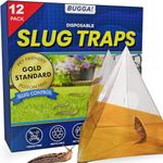 BUGGA! Slug Trap - 12 Slug Traps for Indoors and Outdoors - Disposable Beer Traps for Slugs, Pet Friendly Slug Killer, Poison Free Slug and Snail Killer - Slug Pellets Alternative - Indoor Slug Trap