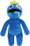 XUANHEMEN Rainbow Friends Plush,Rainbow Friends Wiki Horror Game Stuffed Doll,Cute Plush Doll for Kids Friends Thanksgiving Christmas Birthday Gifts. (Blue)