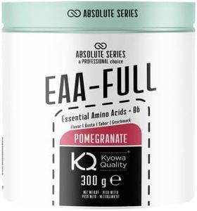 anderson Aminoacidi Essenziali – Melograno 3/8 bcaa ramificati + vitamina B6 – 300g kyowa quality®, in polvere 0 zuccheri aggiunti, senza glutine, absolute series EAA-FULL – made in italy