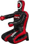 Comfy MMA Dummy Boxing Grappling Punching Bag Brazilian BJJ JIU Jitsu Sitting Position Dummy Wrestling Martial Arts Judo Karate Training – Syn Leather- UNFILLED 70 (Black, 70 (Inch))