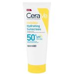 CeraVe Invisible Hydrating Sunscreen SPF 50+, Broad Spectrum UVB UVA Protection, With 3 Essential Ceramides, MVE Technology, Body and Face, For Sensitive Skin, Kids & Adults, Water Resistant, 75ml