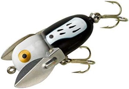 Heddon Crazy Crawler Wild-Action Topwater Fishing Lure, Black Hornet, Tiny Crazy Crawler (1/4 oz)