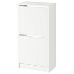 Ikea Bissa Shoe Cabinet with 2 Compartments - White, 49x93 Cm (19 1/4x36 5/8")